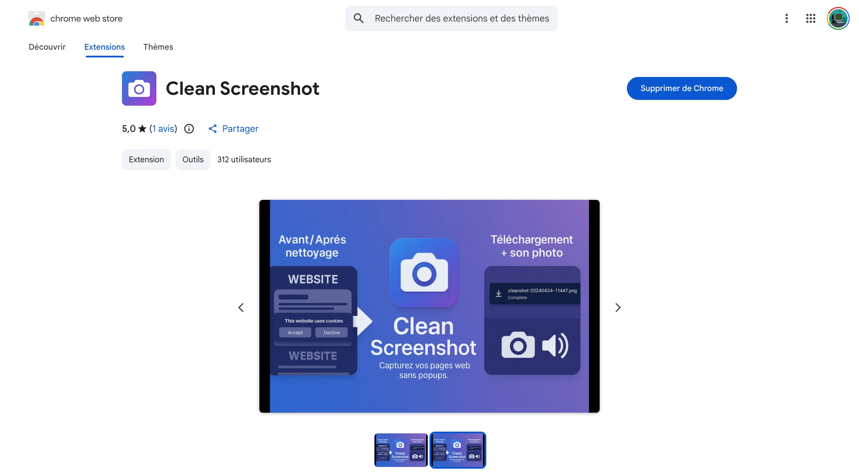 Clean Screenshot